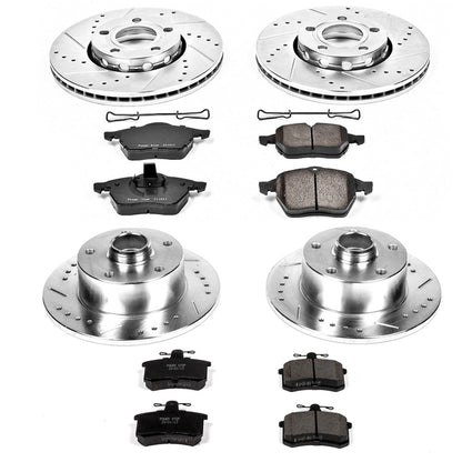 PowerStop Front & Rear Z23 Evolution Sport Brake Kit | Audi A4 (96-97) (K2823)