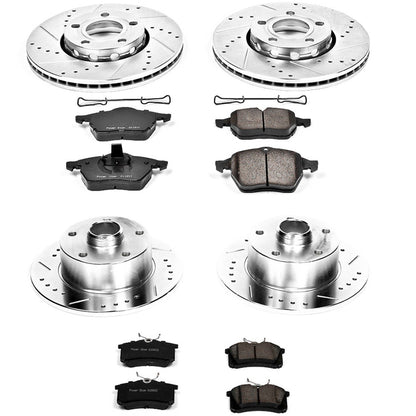 PowerStop Front & Rear Z23 Evolution Sport Brake Kit | Audi A4 (97-98) (K2824)