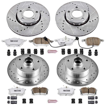 PowerStop Front & Rear Z26 Street Warrior Brake Kit | Audi A4 (99-01) (K2825-26)
