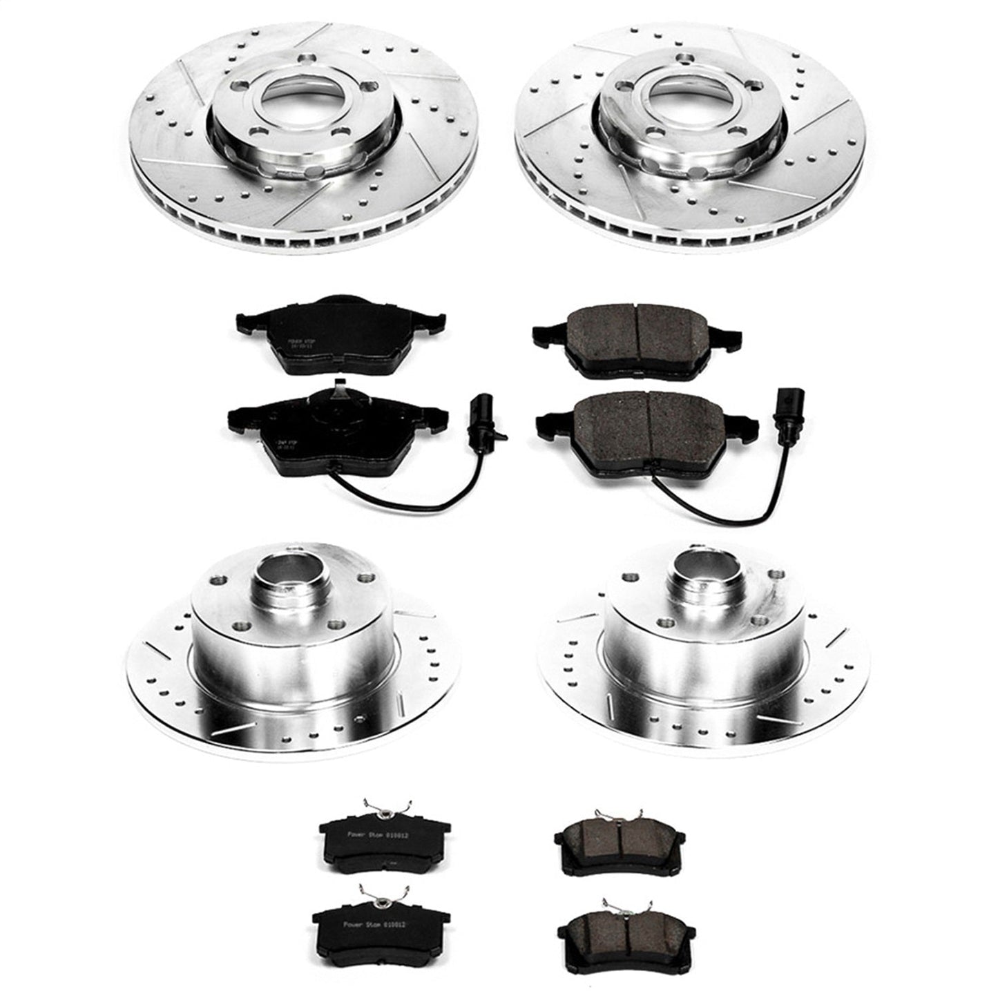 PowerStop Z23 Evolution Sport Front & Rear Brake Kit | Audi A4 (99-01) (K2825)