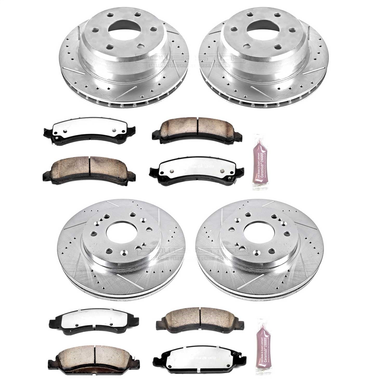 PowerStop Front & Rear Z36 Truck & Tow Brake Kit | Chevrolet Express 1500 (09-14) (K2826-36)