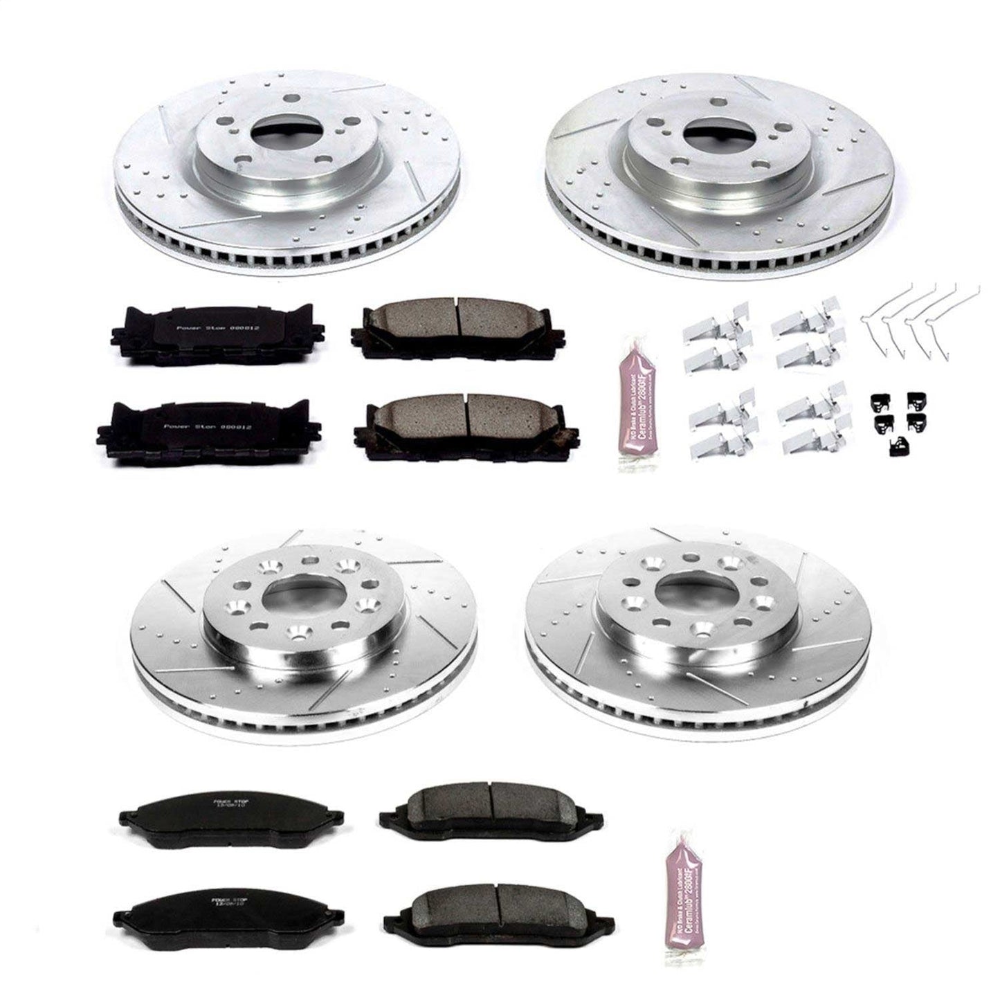PowerStop Front & Rear Z23 Evolution Sport Brake Kit | Ford Freestar (04-07) (K2828)