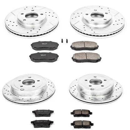 PowerStop Front & Rear Z23 Evolution Sport Brake Kit | Ford Edge (07-09) (K2830)