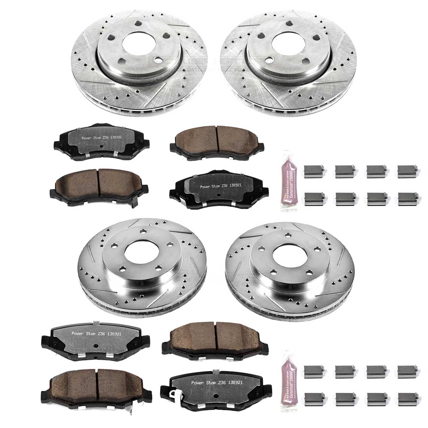 PowerStop Front & Rear Z36 Truck & Tow Brake Kit | Dodge Nitro (07-11) (K2832-36)