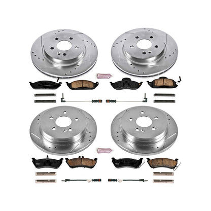 PowerStop Front & Rear Z23 Evolution Sport Brake Kit | Mercedes-Benz ML320 (98-03) (K2833)