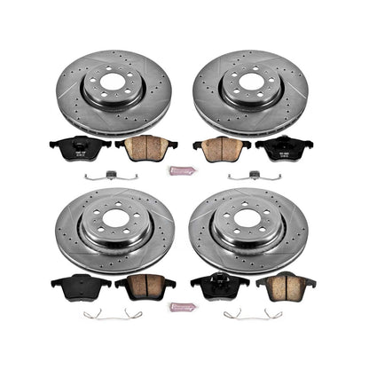 PowerStop Front & Rear Z23 Evolution Sport Brake Kit | Volvo XC90 (03-14) (K2835)