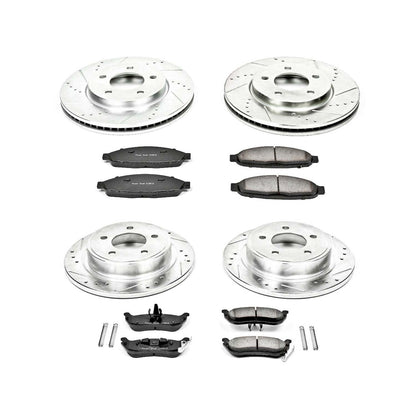 PowerStop Front & Rear Z23 Evolution Sport Brake Kit | Chrysler Pacifica (04-08) (K2838)
