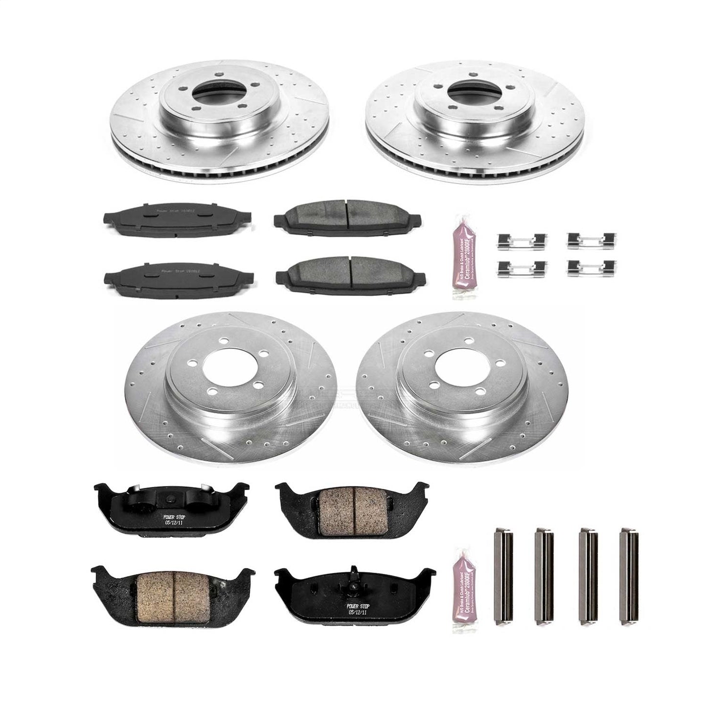 PowerStop Front & Rear Z23 Evolution Sport Brake Kit | Lincoln Aviator (03-05) (K2839)