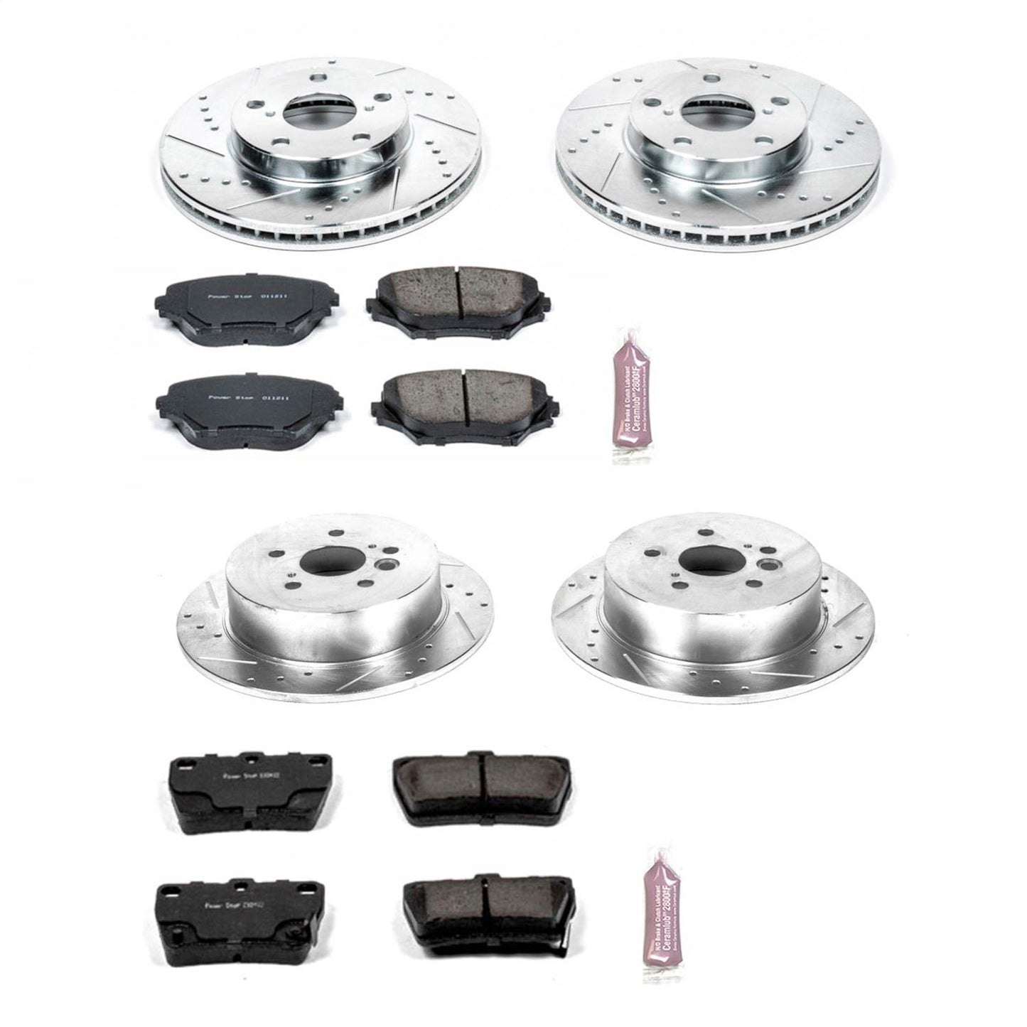 PowerStop Front & Rear Z23 Evolution Sport Brake Kit | Toyota RAV4 (04-05) (K2842)