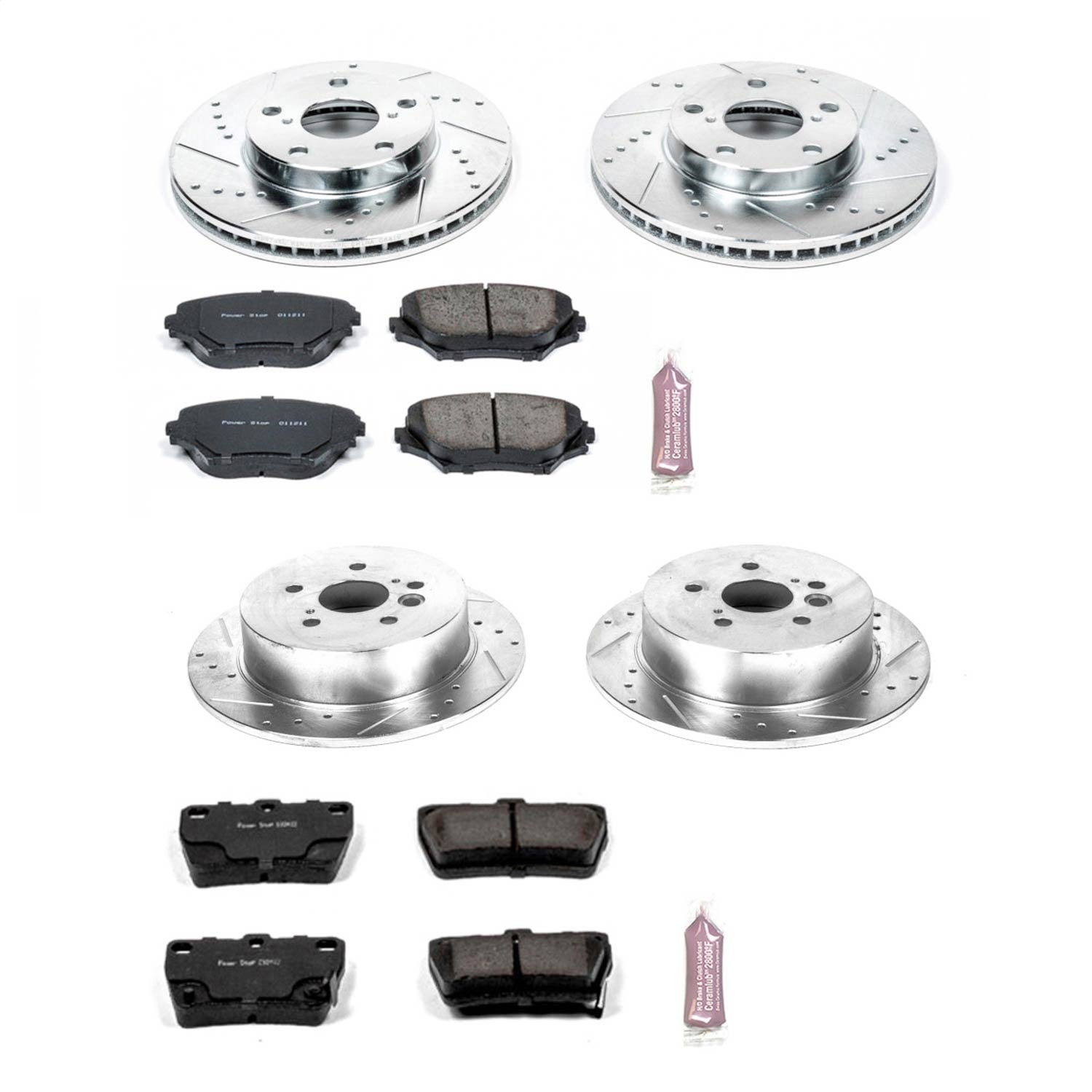 PowerStop Front & Rear Z23 Evolution Sport Brake Kit | Toyota RAV4 (04-05) (K2842)