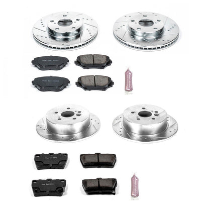 PowerStop Front & Rear Z23 Evolution Sport Brake Kit | Toyota RAV4 (04-05) (K2842)