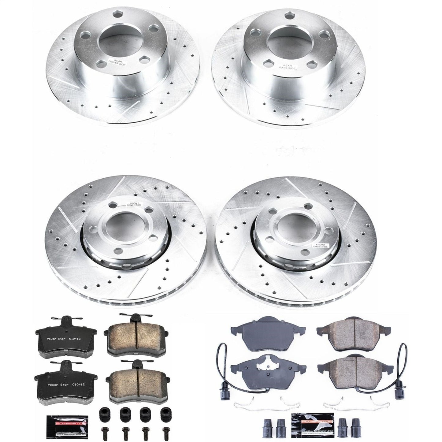 PowerStop Z23 Evolution Sport Front & Rear Brake Kit | Audi A6 (95-97) (K2844)