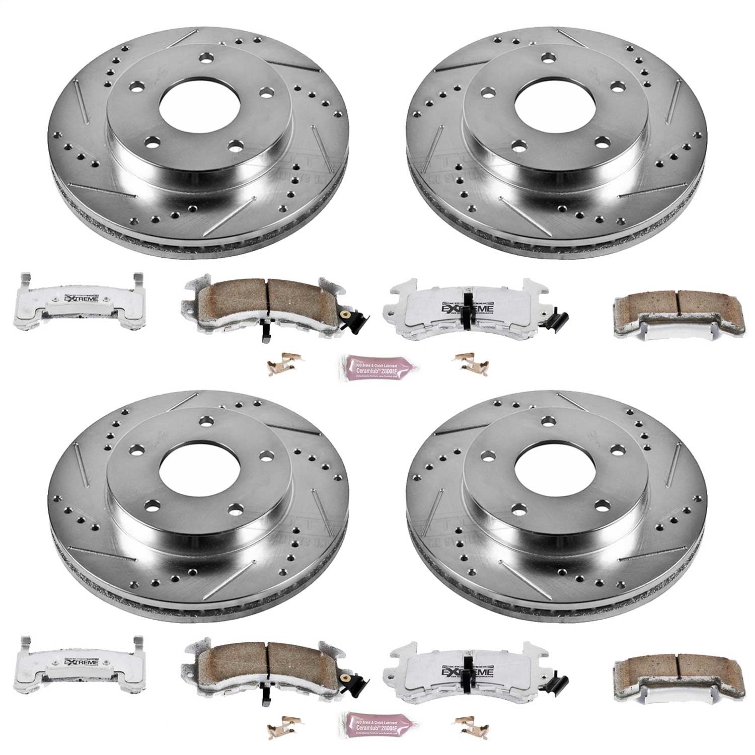 PowerStop Front & Rear Z26 Street Warrior Brake Kit | Oldsmobile Toronado (79-85) (K2847-26)