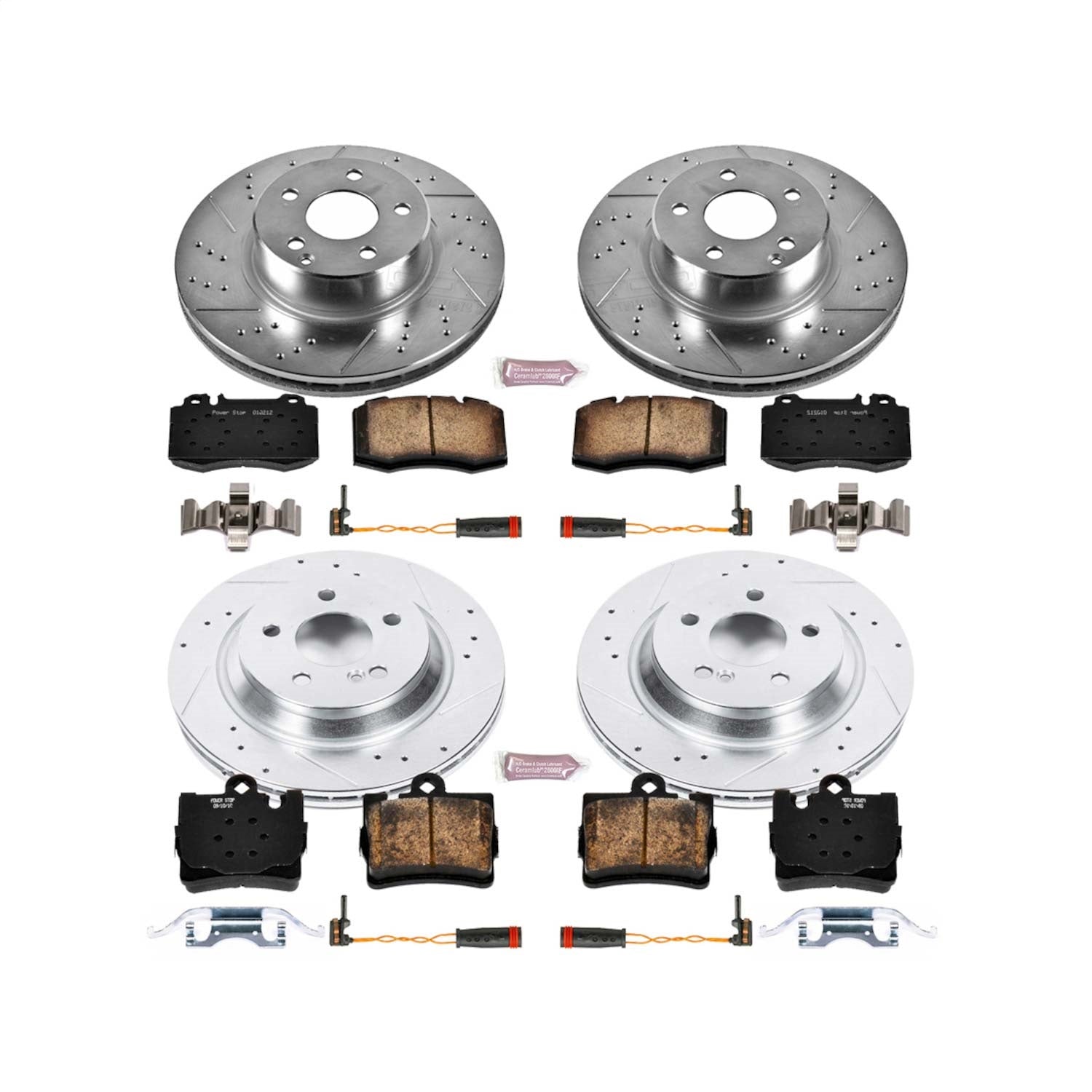 PowerStop Front & Rear Z23 Evolution Sport Brake Kit | Mercedes-Benz S500 (02-03) (K2851)