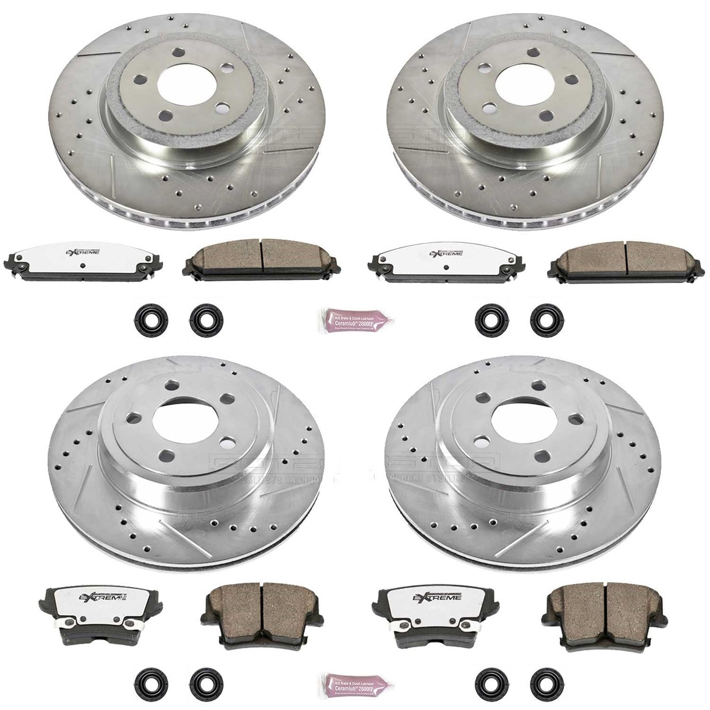 PowerStop Front & Rear Z26 Street Warrior Brake Kit | Chrysler 300 (05-18) (K2853-26)