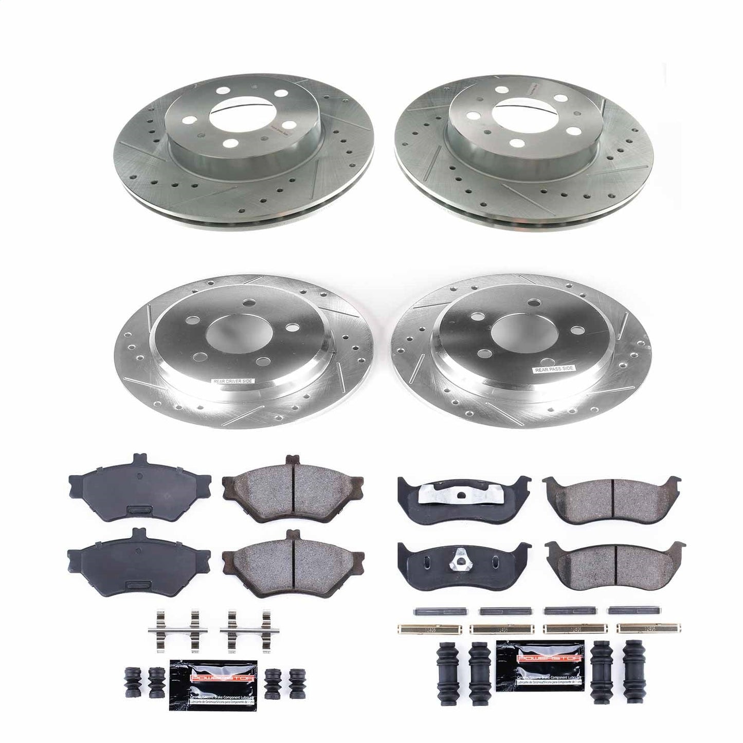PowerStop Front & Rear Z23 Evolution Sport Brake Kit | Ford Crown Victoria (96-97) (K2859)
