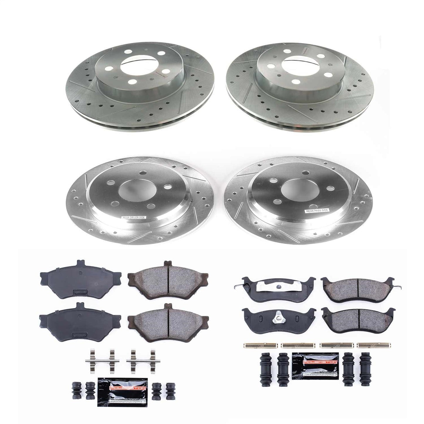 PowerStop Front & Rear Z23 Evolution Sport Brake Kit | Ford Crown Victoria (96-97) (K2860)