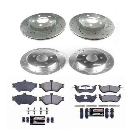 PowerStop Front & Rear Z23 Evolution Sport Brake Kit | Ford Crown Victoria (96-97) (K2860)
