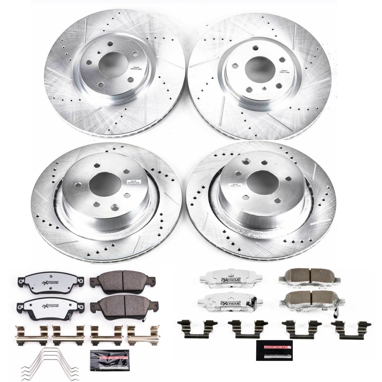 PowerStop Front & Rear Z26 Street Warrior Brake Kit | Infiniti G35 (07-08) (K2862-26)