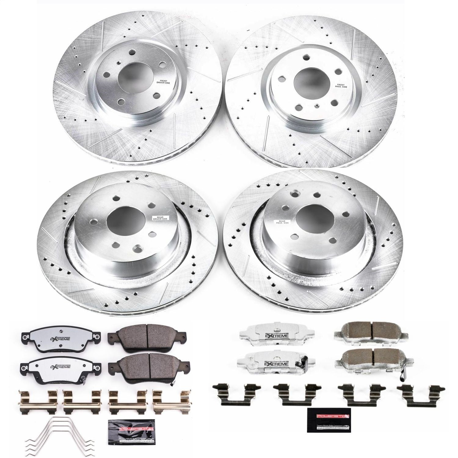 PowerStop Front & Rear Z26 Street Warrior Brake Kit | Infiniti G35 (07-08) (K2862-26)