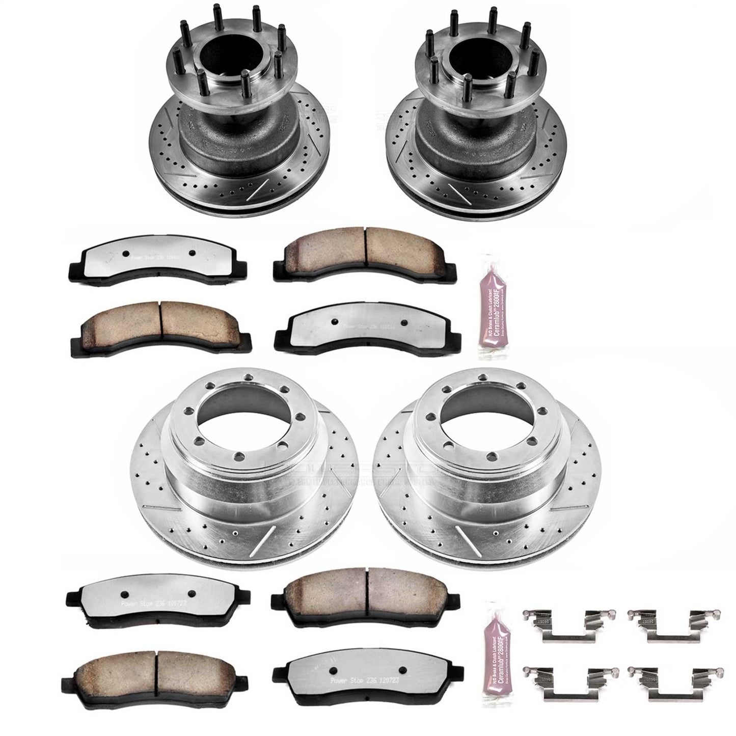 PowerStop Front and Rear Z36 Truck & Tow Brake Kit | Ford F-350 Super Duty (99-02) (K2868-36)