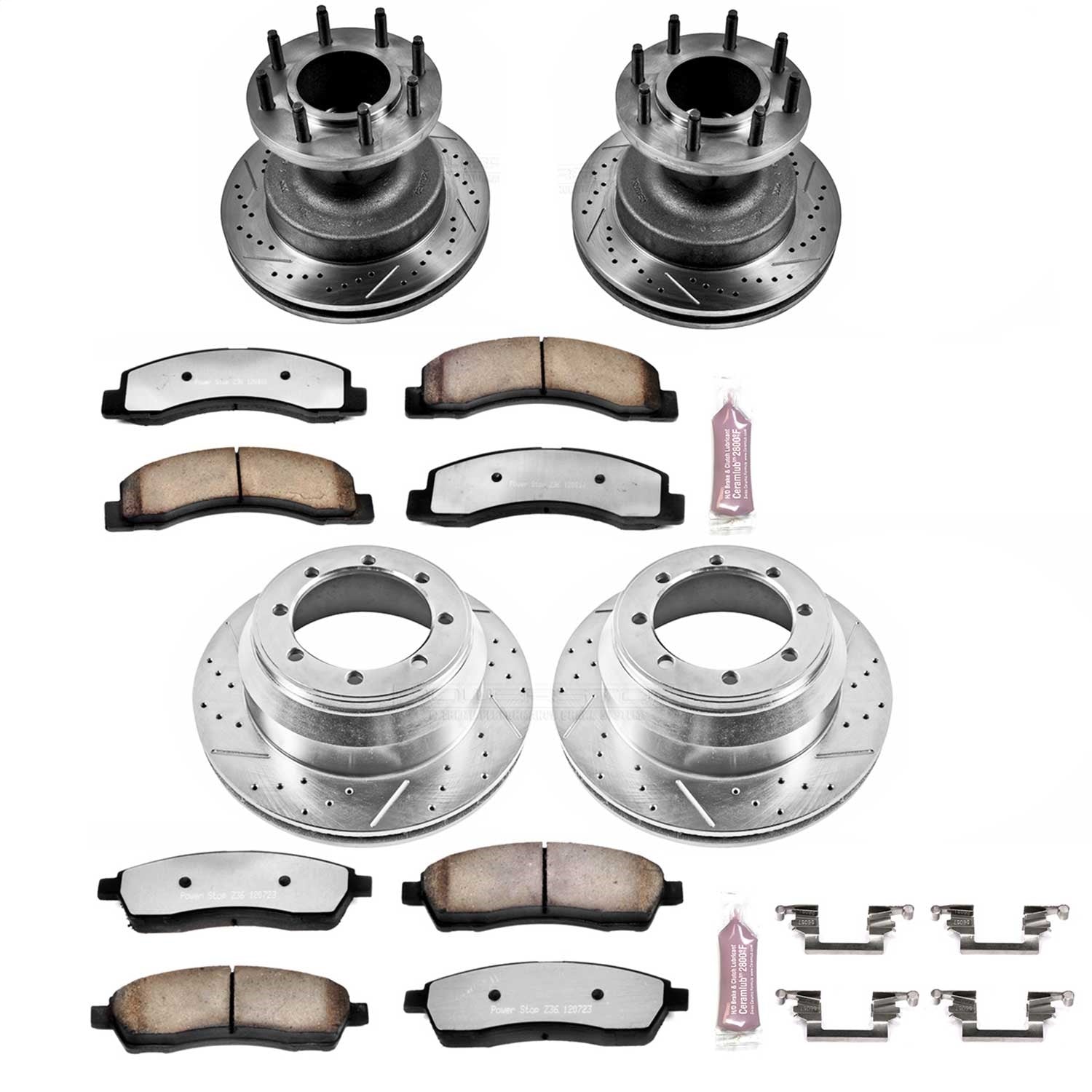 PowerStop Front and Rear Z36 Truck & Tow Brake Kit | Ford F-350 Super Duty (99-02) (K2868-36)