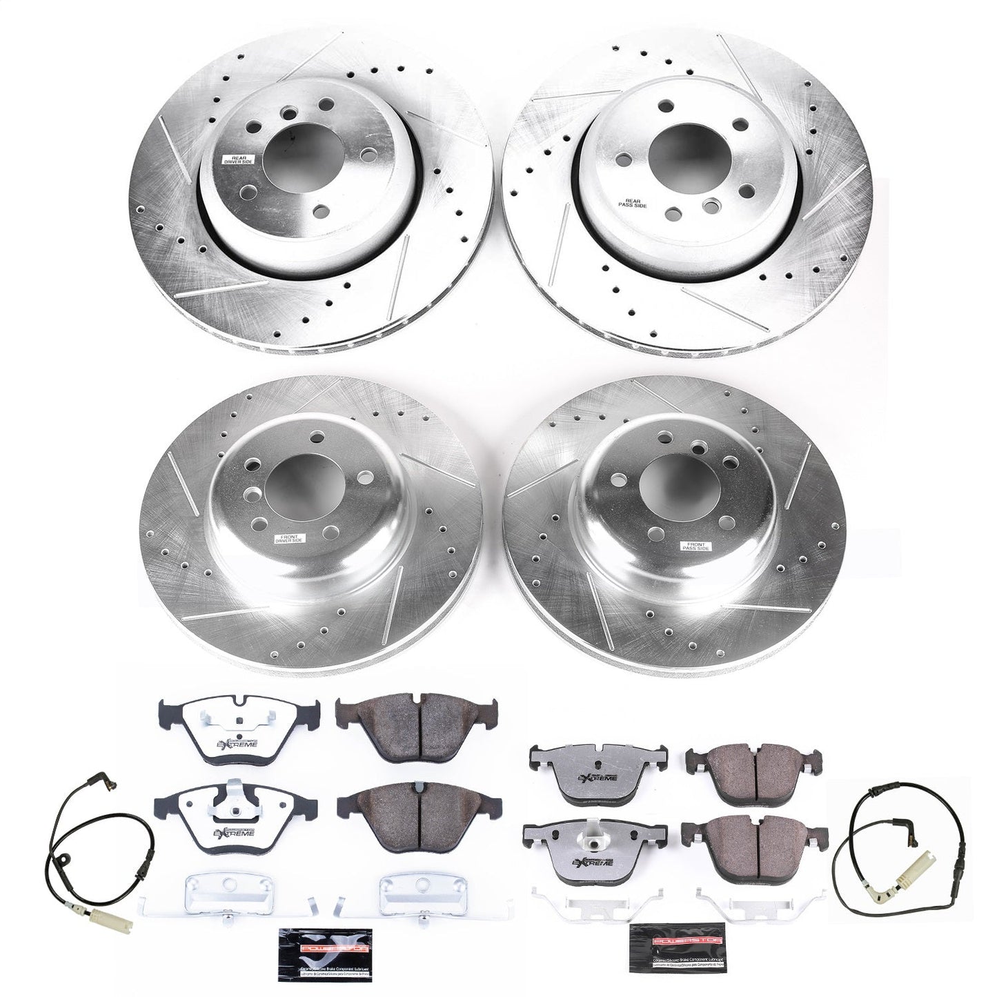 PowerStop Front & Rear Z26 Street Warrior Brake Kit | BMW 535i (08-10) (K2877-26)