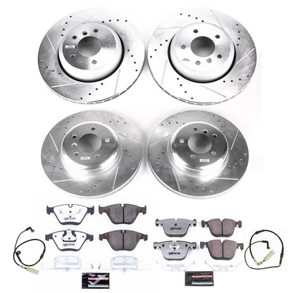 PowerStop Front & Rear Z26 Street Warrior Brake Kit | BMW 535i (08-10) (K2877-26)
