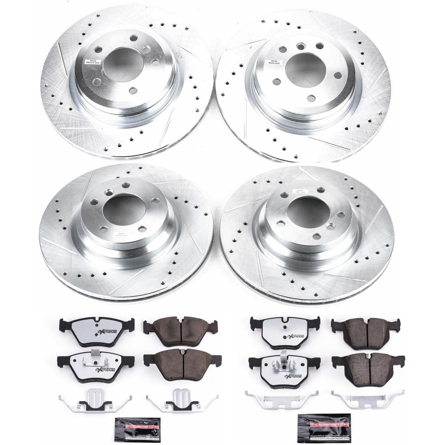PowerStop Front & Rear Z26 Street Warrior Brake Kit | BMW 330i (2006) (K2886-26)