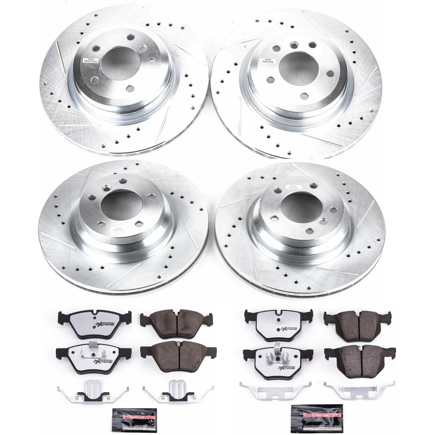 PowerStop Front & Rear Z26 Street Warrior Brake Kit | BMW 330i (2006) (K2886-26)