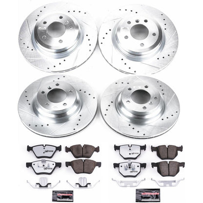 PowerStop Front & Rear Z26 Street Warrior Brake Kit | BMW 330i (2006) (K2886-26)