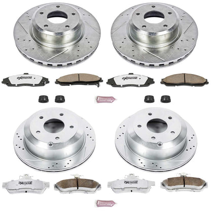 PowerStop Front & Rear Z26 Street Warrior Brake Kit | Pontiac GTO (05-06) (K2893-26)