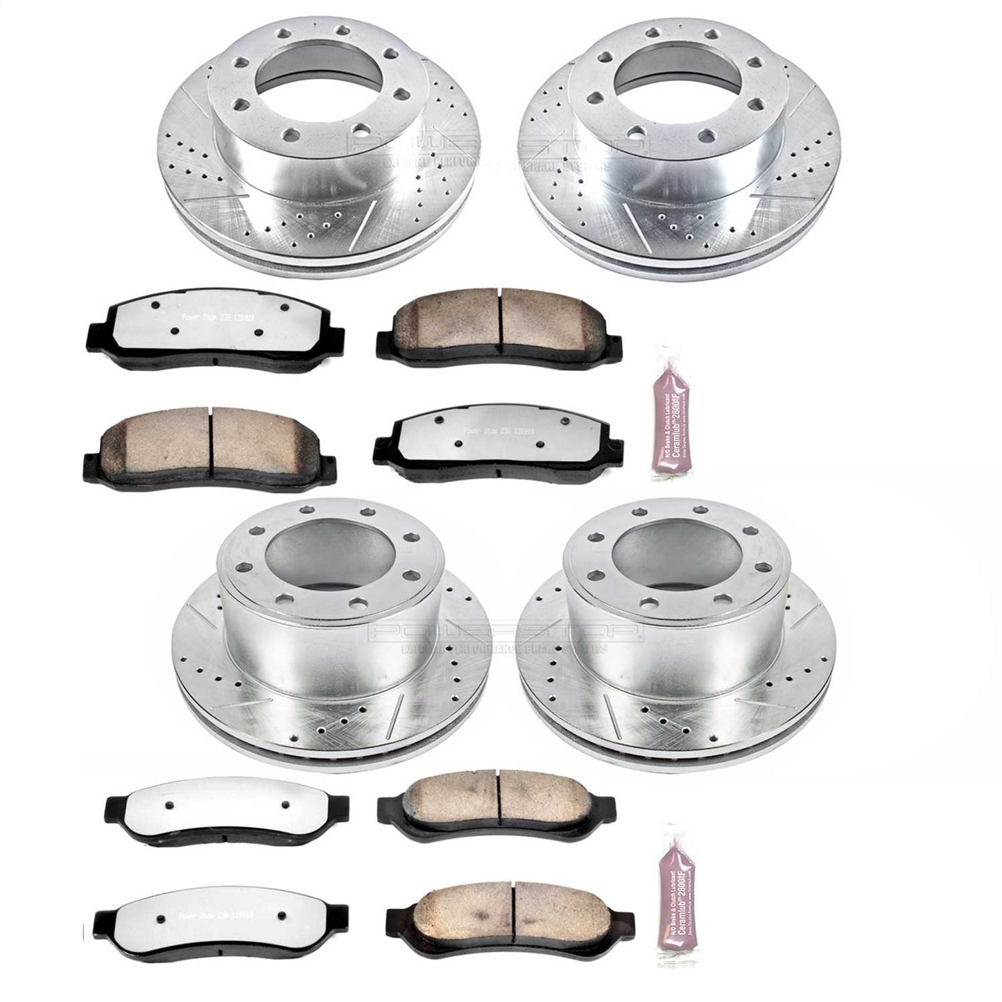 PowerStop Front and Rear Z36 Truck & Tow Brake Kit | Ford F-250 Super Duty (07-08) (K2895-36)