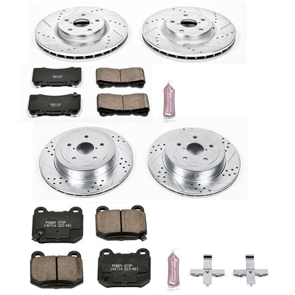 PowerStop Front & Rear Z23 Evolution Sport Brake Kit | Subaru Impreza (05-07) (K2896)