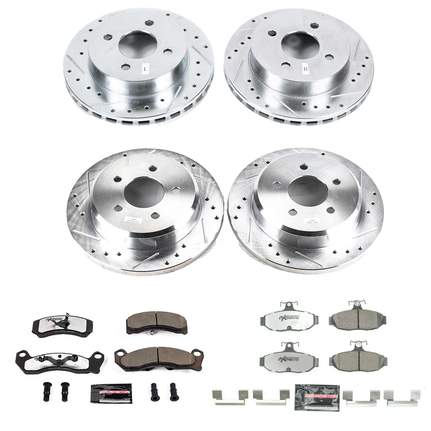 PowerStop Front & Rear Z26 Street Warrior Brake Kit | Ford Mustang (93) (K2899-26)