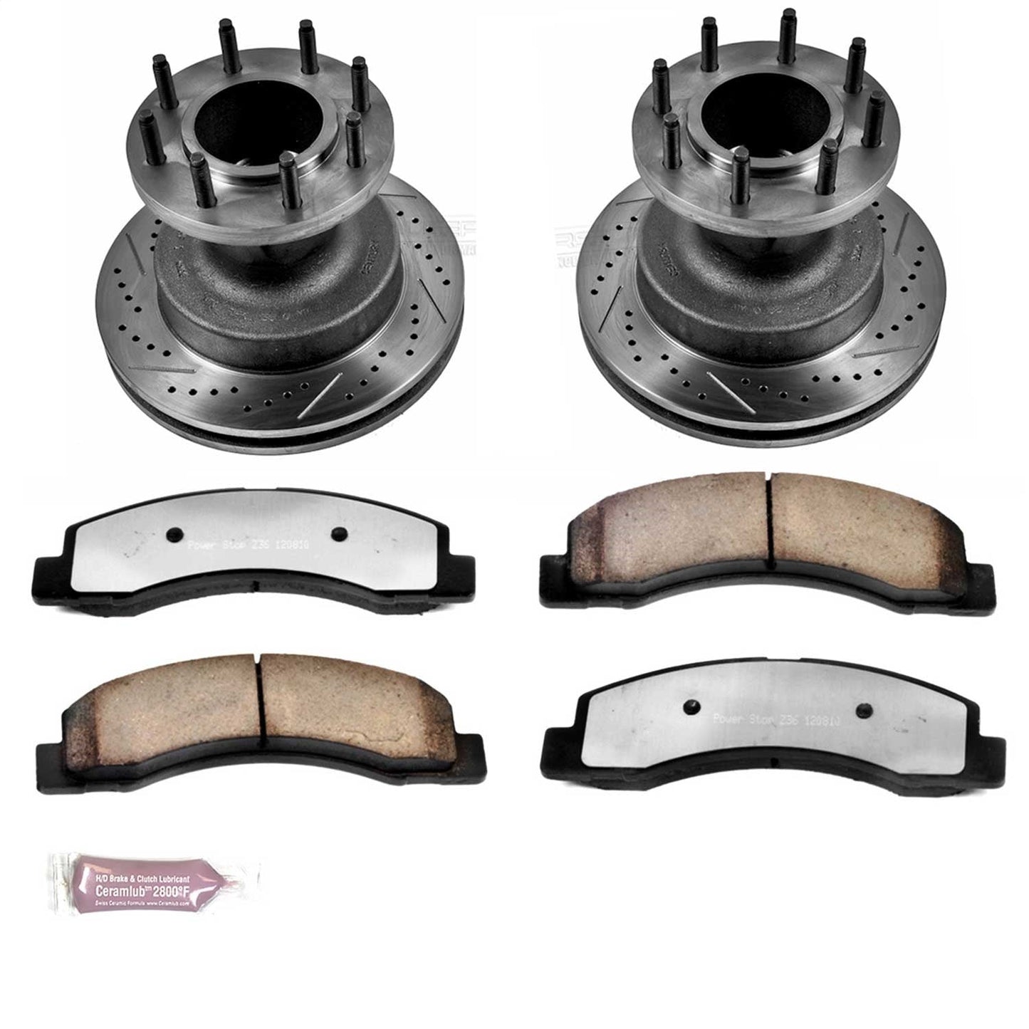 PowerStop Front Z36 Truck & Tow Brake Kit | Ford F-350 Super Duty (99-02) (K2907-36)