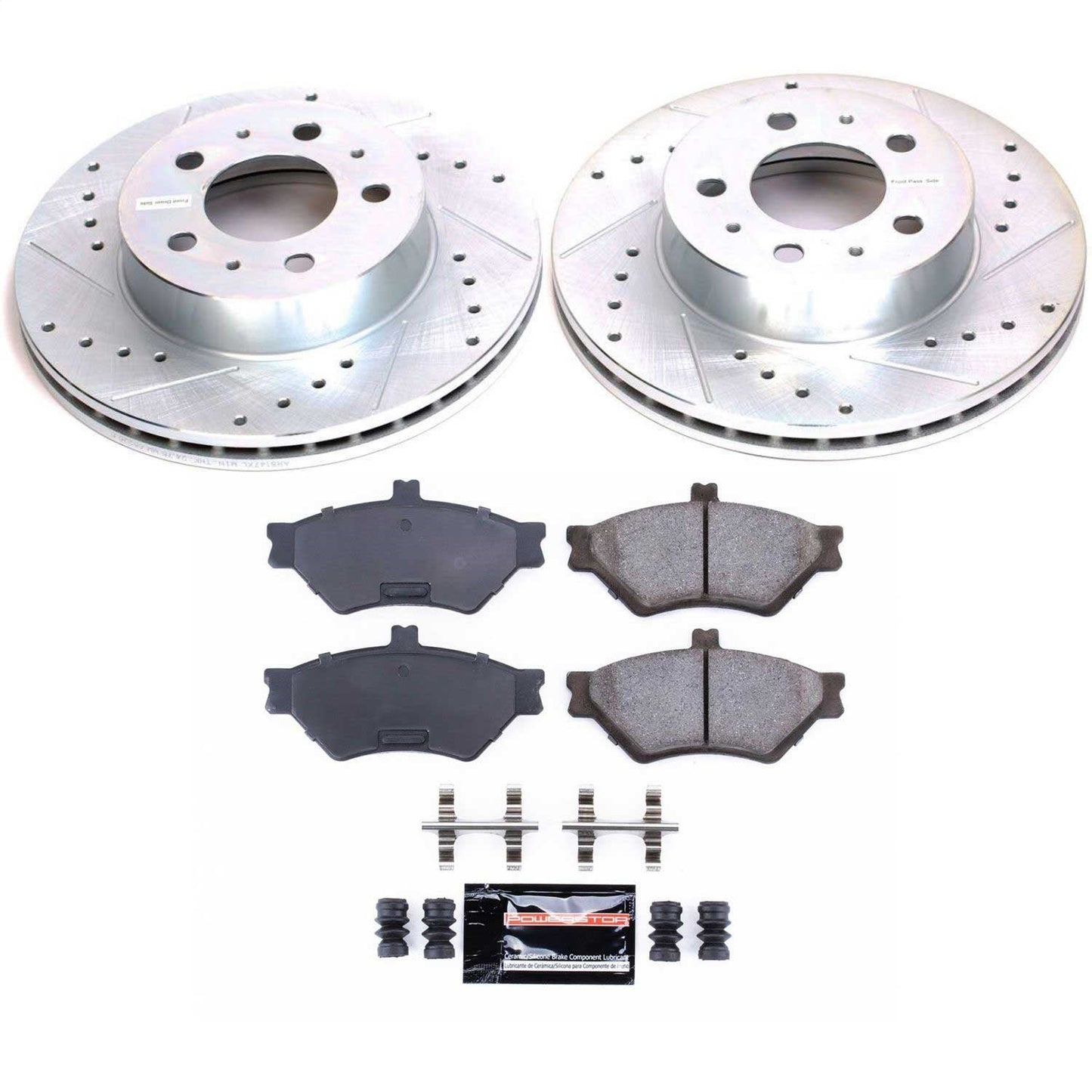 PowerStop Front Z23 Evolution Sport Brake Kit | Ford Crown Victoria (95-97) (K2917)