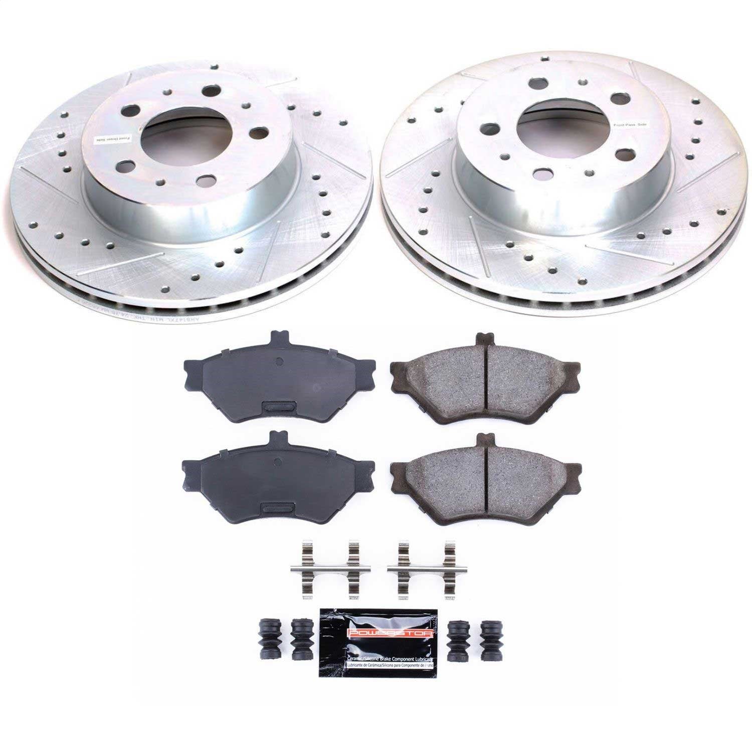 PowerStop Front Z23 Evolution Sport Brake Kit | Ford Crown Victoria (95-97) (K2917)
