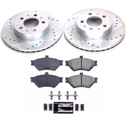 PowerStop Front Z23 Evolution Sport Brake Kit | Ford Crown Victoria (95-97) (K2917)