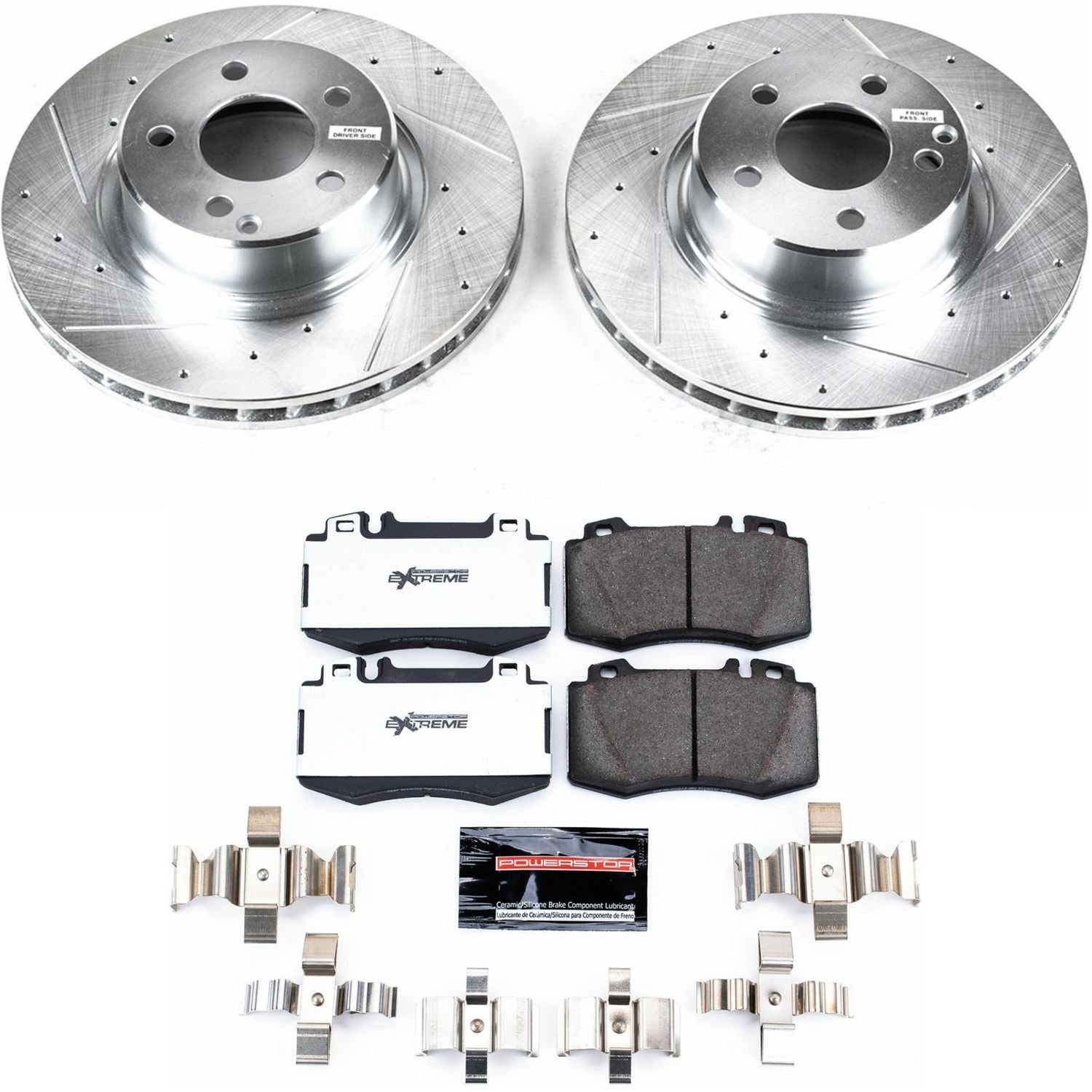 PowerStop Z26 Street Warrior Front Brake Kit | Mercedes-Benz CL500 (03-06) (K2932-26)