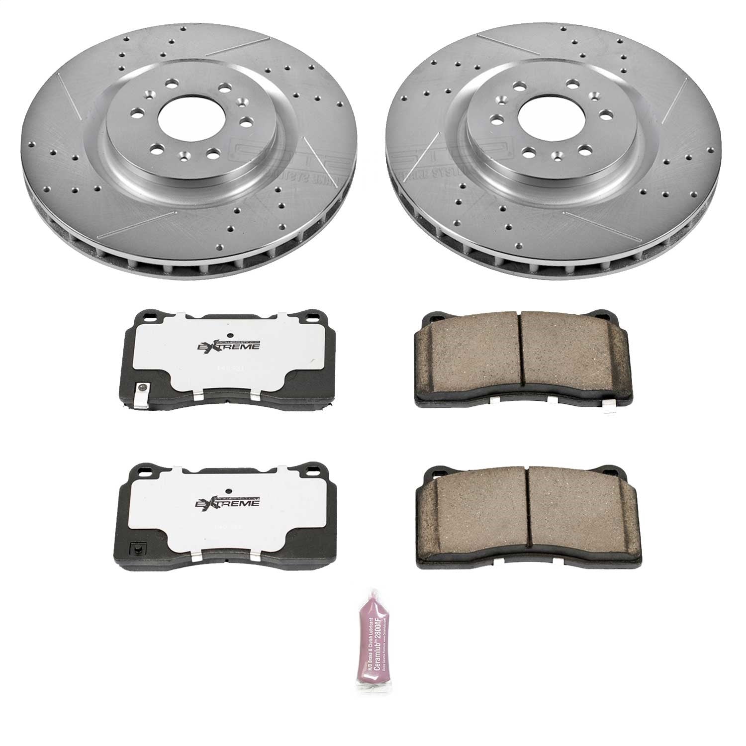 PowerStop Front Z26 Street Warrior Brake Kit | Cadillac CTS (04-07) (K2944-26)