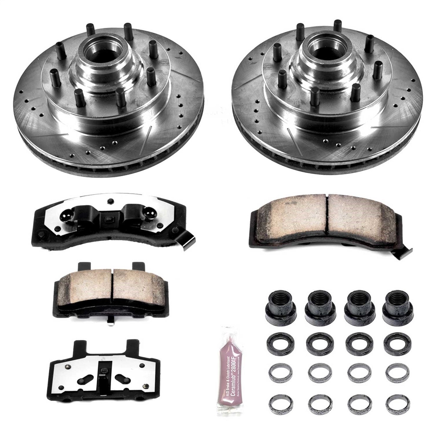 PowerStop Front Z36 Truck & Tow Brake Kit | GMC Savana 3500 (96-02) (K2947-36)