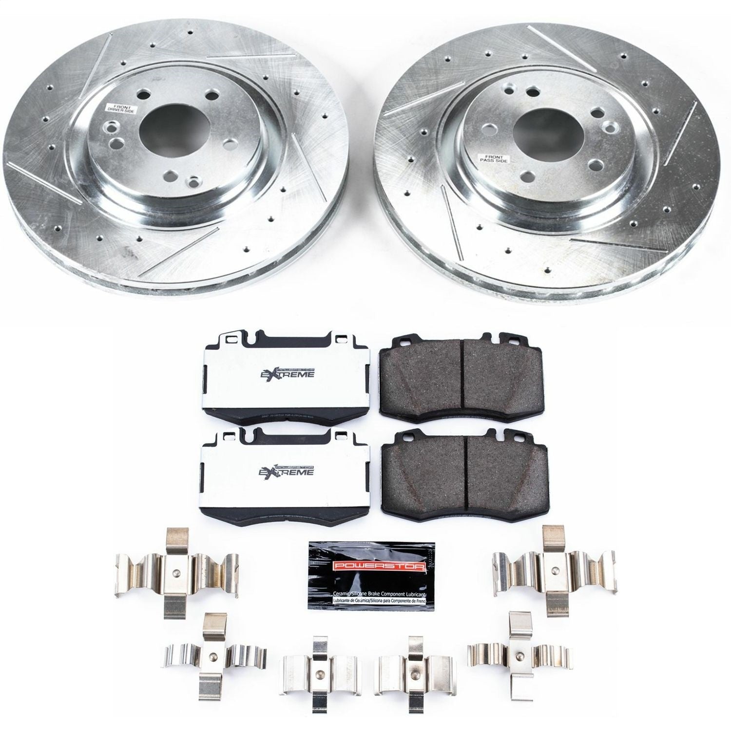 PowerStop Front Z26 Street Warrior Brake Kit | Mercedes-Benz C230 (04) (K2950-26)