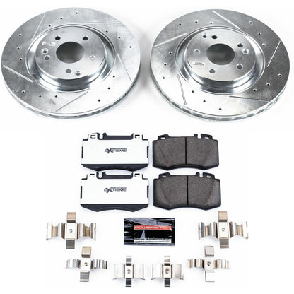PowerStop Front Z26 Street Warrior Brake Kit | Mercedes-Benz C230 (04) (K2950-26)