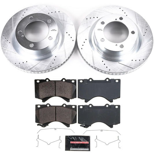 PowerStop Z23 Evolution Sport Front Brake Kit | Lexus LX570 (16-18) (K2952)