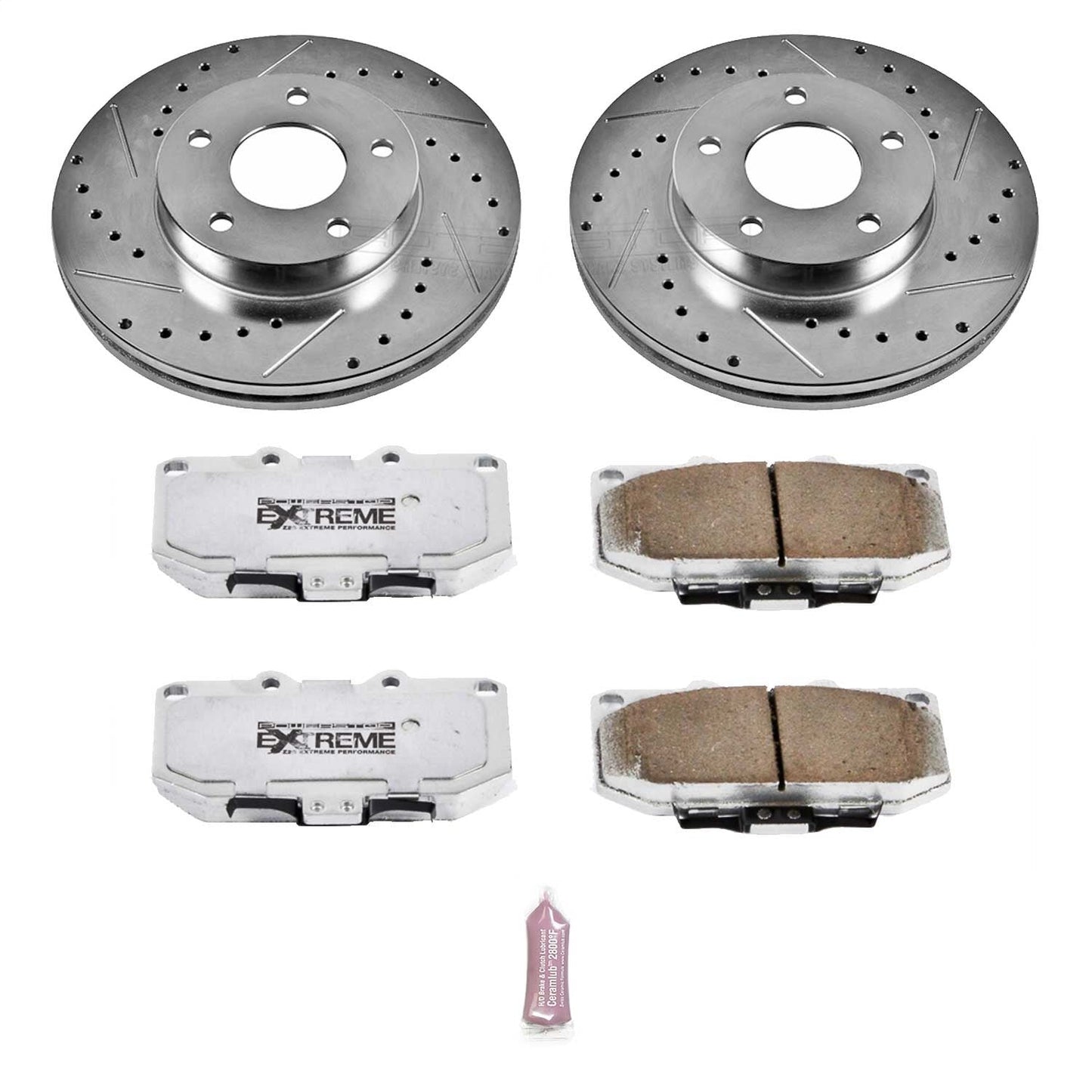 PowerStop Front Z26 Street Warrior Brake Kit | Nissan 300ZX (89-90) (K2973-26)