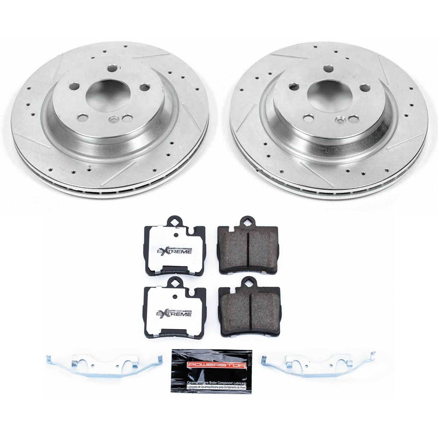 PowerStop Rear Z26 Street Warrior Brake Kit | Mercedes-Benz S430 (00-02) (K2997-26)