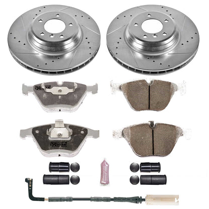 PowerStop Z26 Street Warrior Front Brake Kit | BMW 335i xDrive (2009) (K3015-26)