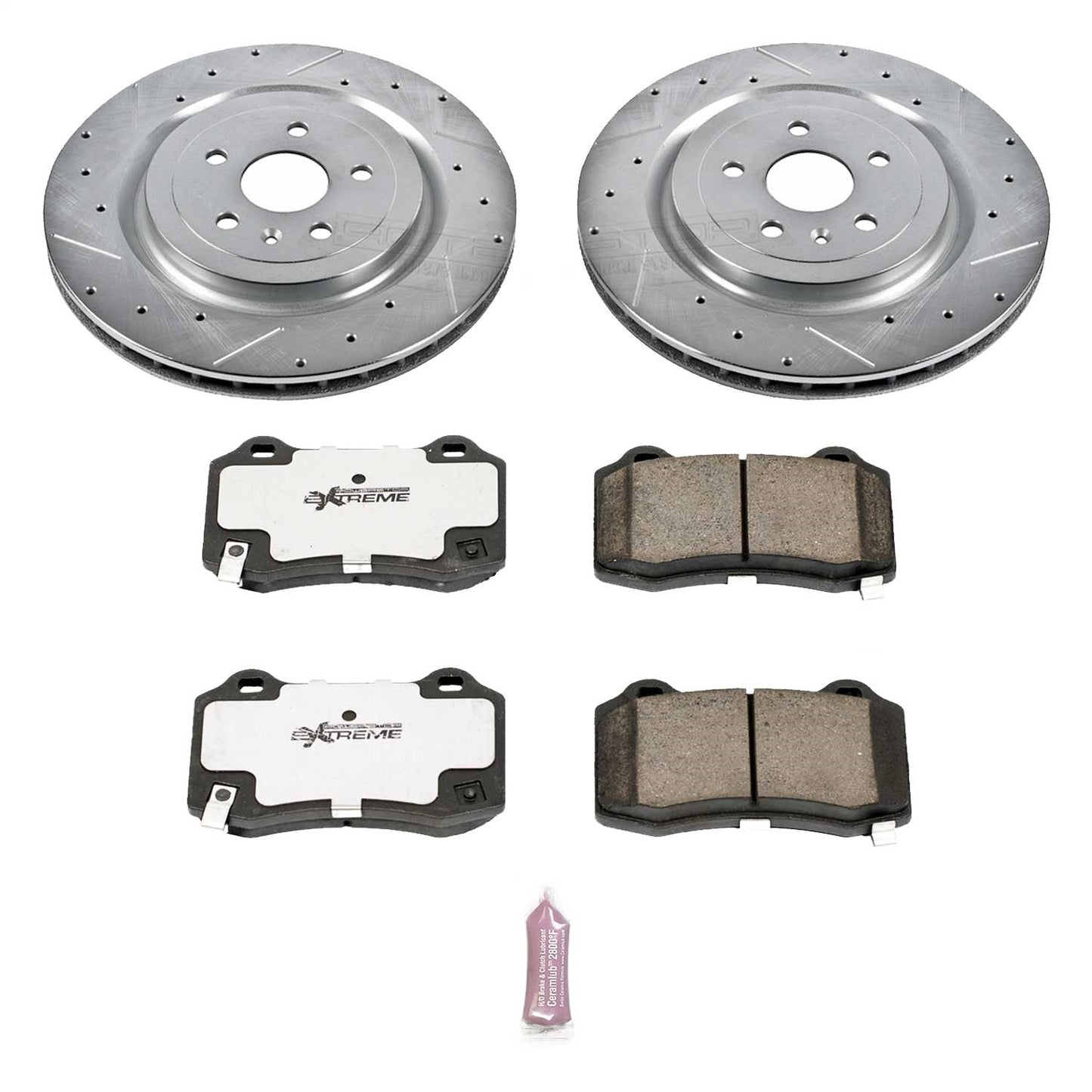 PowerStop Rear Z26 Street Warrior Brake Kit | Cadillac CTS (09-15) (K3019-26)