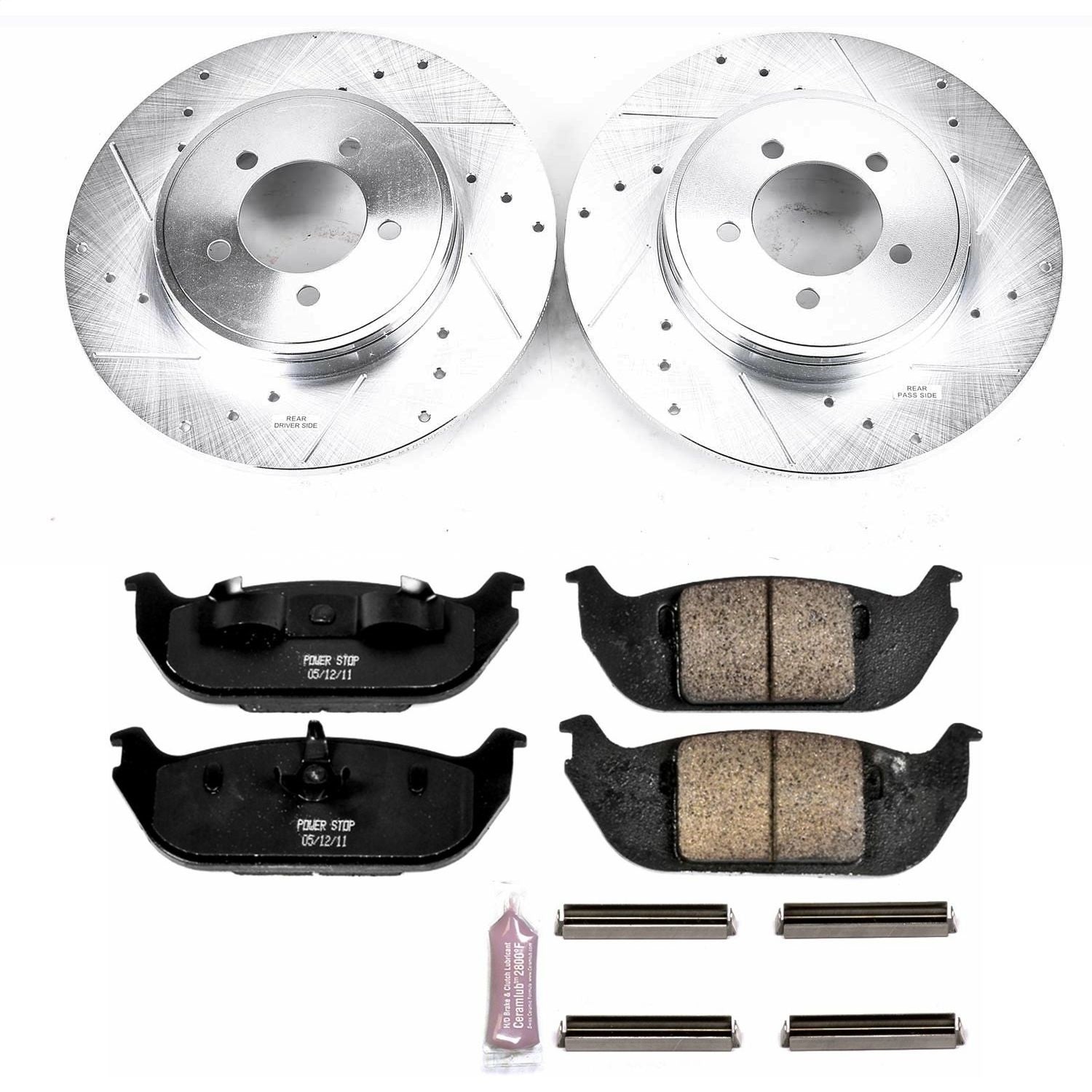 PowerStop Rear Z23 Evolution Sport Brake Kit | Lincoln Aviator (03-05) (K3025)